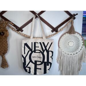 The New Yorker Canvas Tote Bag